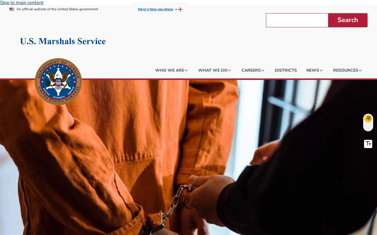 U.S. Marshals Service pretrial release information restriction